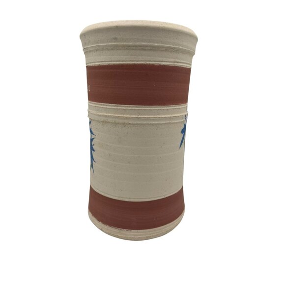 Vintage Signed Wine Chiller Pottery Vase Wine Chateau Elan 9" - Picture 3 of 13